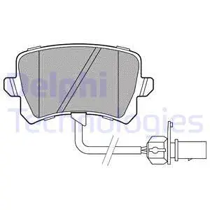 Brake Pad Set, disc brake (LP3141)