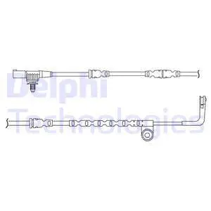 Warning Contact, brake pad wear (LZ0193)