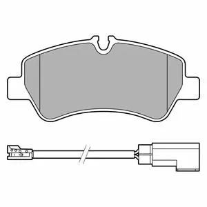 Brake Pad Set, disc brake (LP3619)