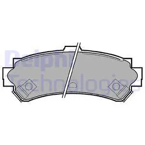 Brake Pad Set, disc brake (LP1012)