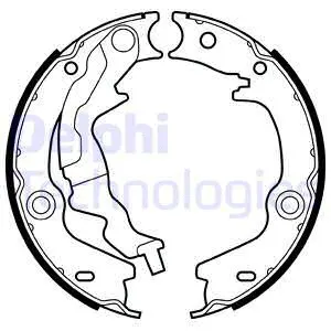 Brake Shoe Set, parking brake (LS2017)