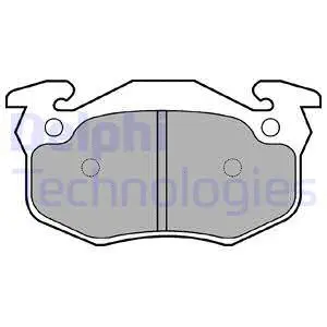 Brake Pad Set, disc brake (LP836)