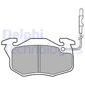 Brake Pad Set, disc brake (LP696)