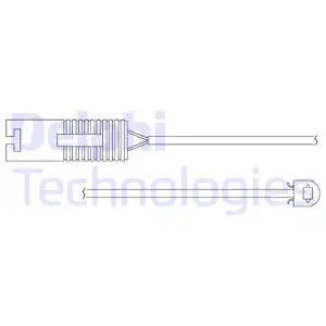 Warning Contact, brake pad wear (LZ0135)