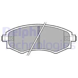 Brake Pad Set, disc brake (LP606)