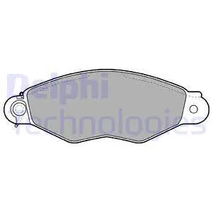 Brake Pad Set, disc brake (LP1610)