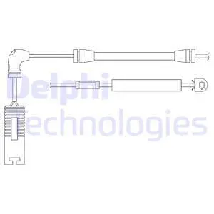 Warning Contact, brake pad wear (LZ0157)