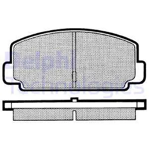 Brake Pad Set, disc brake (LP231)