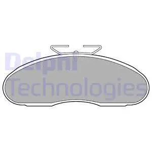 Brake Pad Set, disc brake (LP1098)