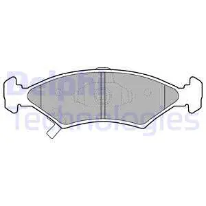 Brake Pad Set, disc brake (LP1630)