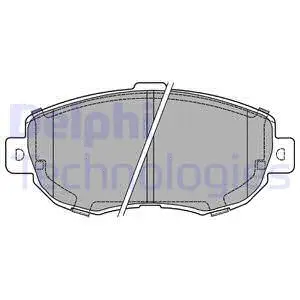 Brake Pad Set, disc brake (LP1140)