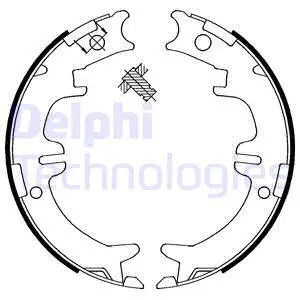 Brake Shoe Set, parking brake (LS1892)