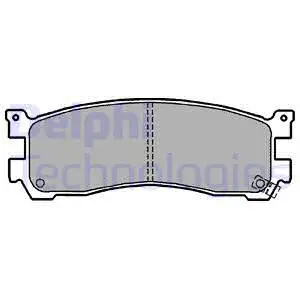 Brake Pad Set, disc brake (LP1190)