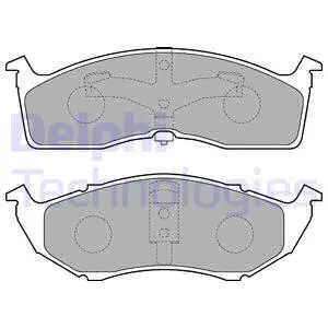 Brake Pad Set, disc brake (LP1531)