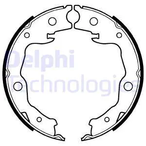 Brake Shoe Set, parking brake (LS2116)