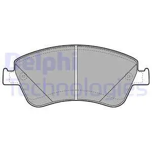 Brake Pad Set, disc brake (LP2102)