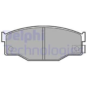 Brake Pad Set, disc brake (LP582)