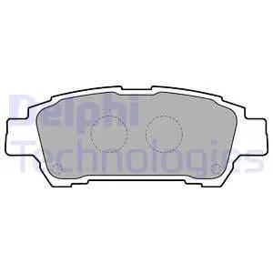 Brake Pad Set, disc brake (LP1710)