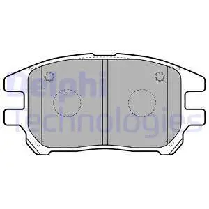 Brake Pad Set, disc brake (LP1768)