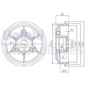 Brake Drum (BFR267)