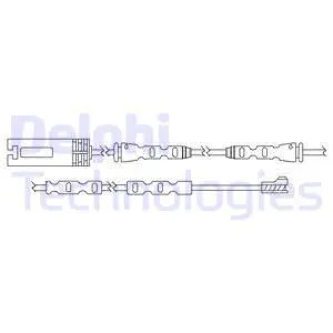 Warning Contact, brake pad wear (LZ0210)