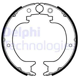 Brake Shoe Set, parking brake (LS2121)
