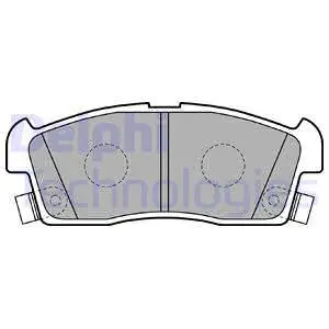 Brake Pad Set, disc brake (LP2258)