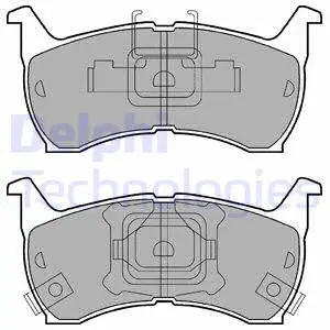 Brake Pad Set, disc brake (LP663)