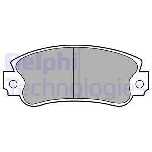 Brake Pad Set, disc brake (LP509)