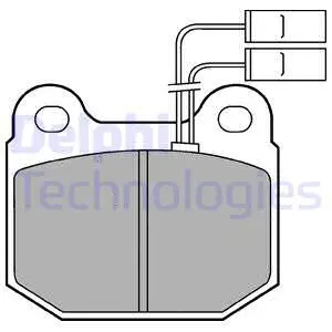 Brake Pad Set, disc brake (LP485)