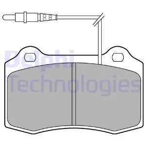 Brake Pad Set, disc brake (LP1457)