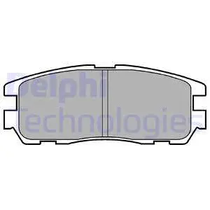 Brake Pad Set, disc brake (LP965)