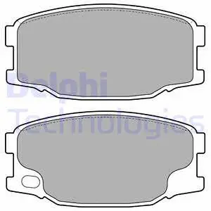 Brake Pad Set, disc brake (LP2073)