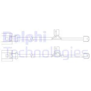 Warning Contact, brake pad wear (LZ0205)
