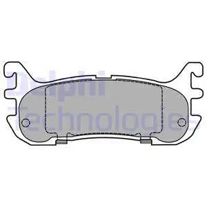 Brake Pad Set, disc brake (LP1452)