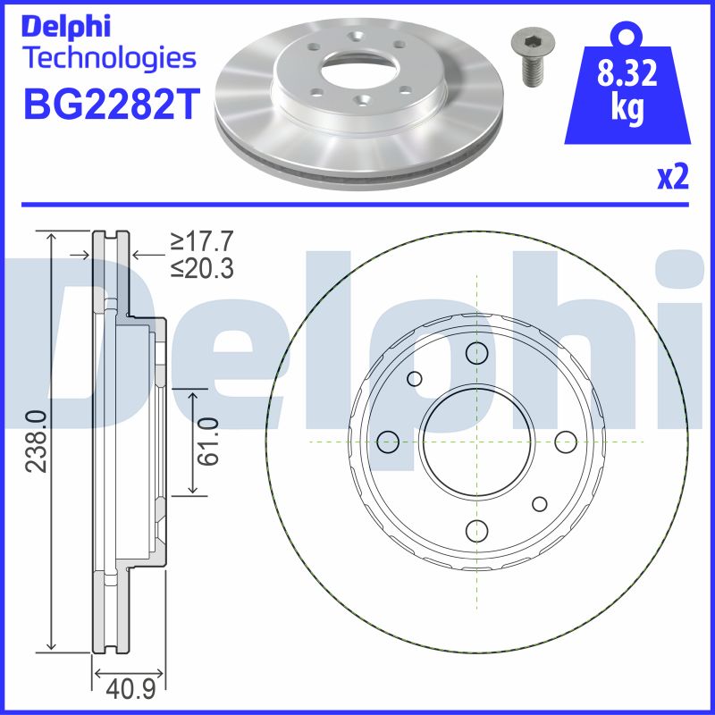 Brake Disc (BG2282T)