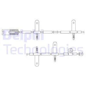 Warning Contact, brake pad wear (LZ0165)