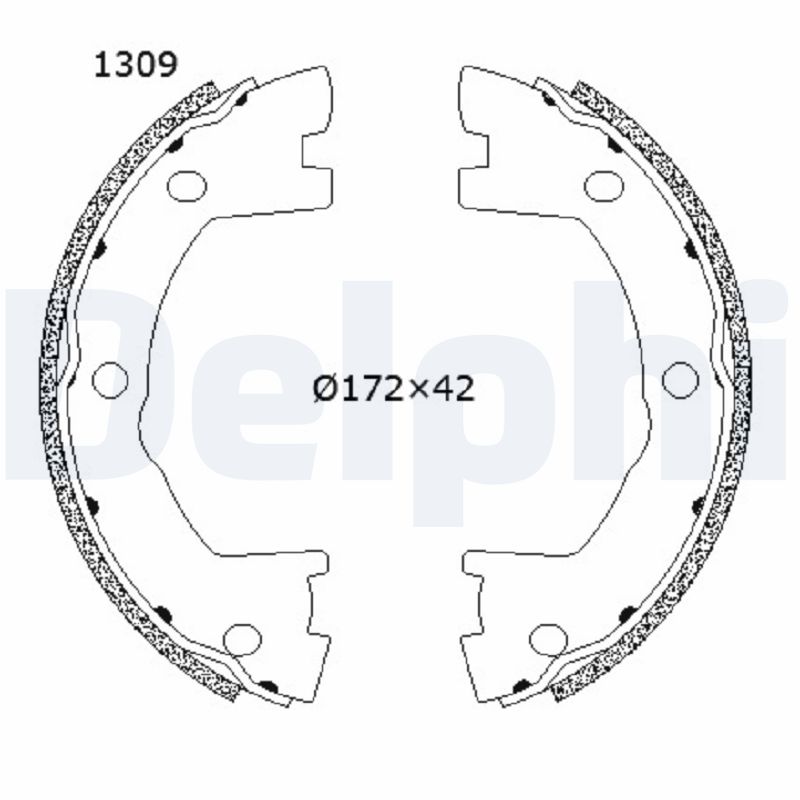 Brake Shoe Set (LS2203)