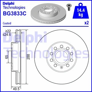 Brake Disc (BG3833C-18B1)