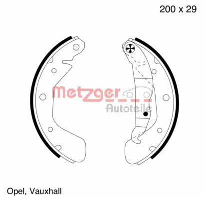 Brake Shoe Set (MG 563)