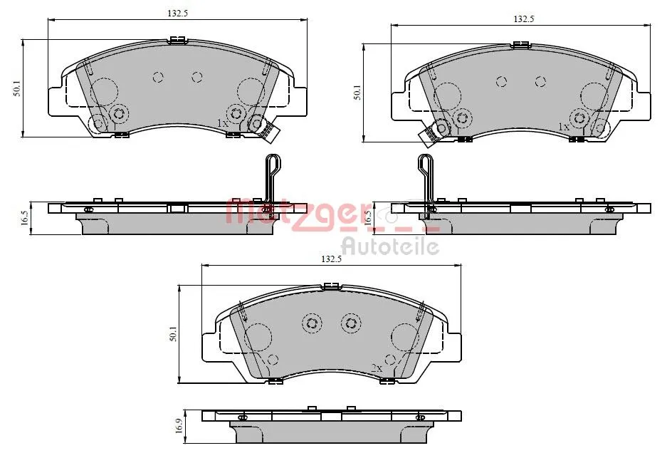Brake Pad Set, disc brake (1170959)