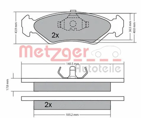 Brake Pad Set, disc brake