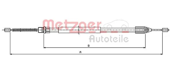 Cable Pull, parking brake (10.6543)