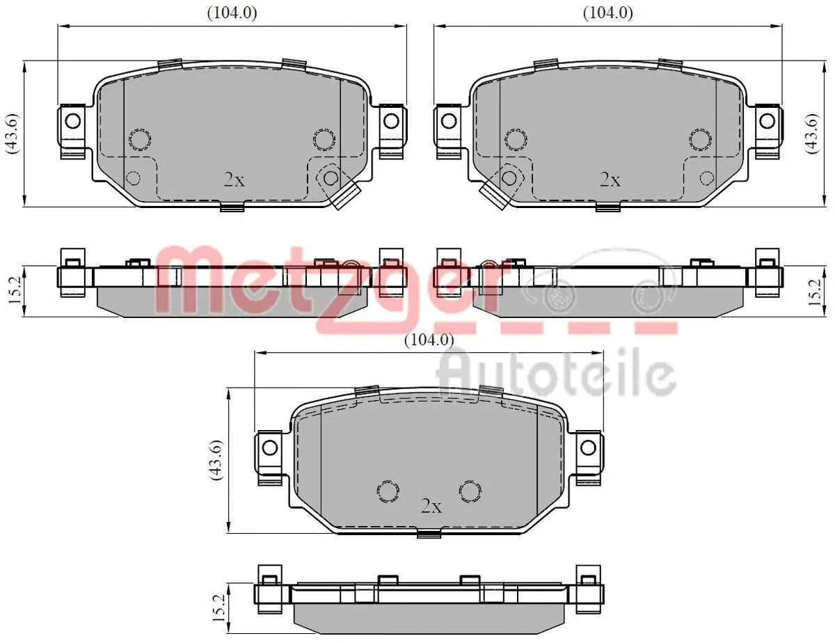 Brake Pad Set, disc brake (1170940)