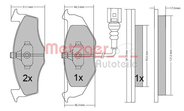 Brake Pad Set, disc brake