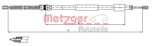Cable Pull, parking brake (11.604)