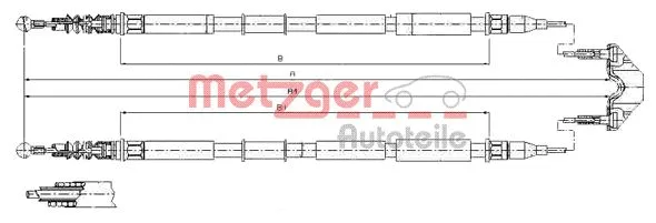 Cable Pull, parking brake (11.5867)