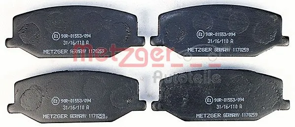 Brake Pad Set, disc brake (1170259)