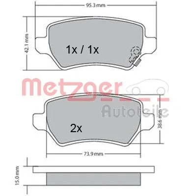 Brake Pad Set, disc brake
