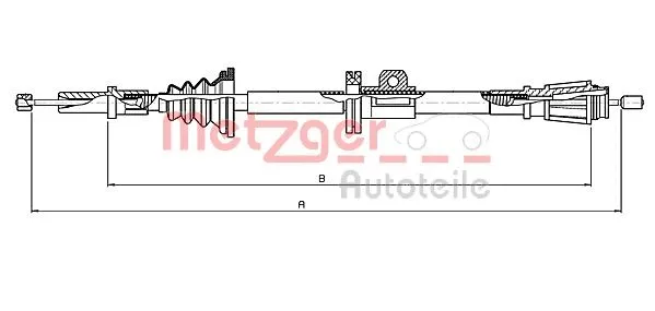 Cable Pull, parking brake (10.8061)